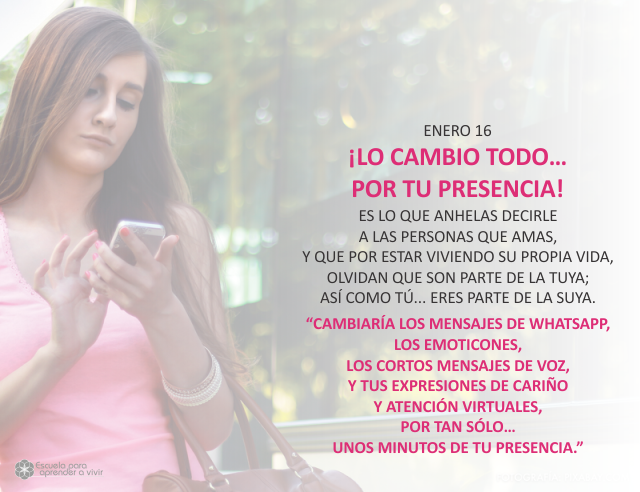 ¡Lo cambio todo... por tu presencia!